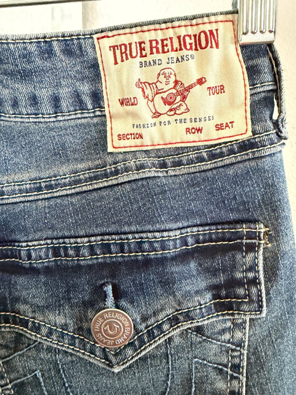 TRUE RELIGION Jeans, Billie Mid-Rise Straight, Size 26, Inseam 29"